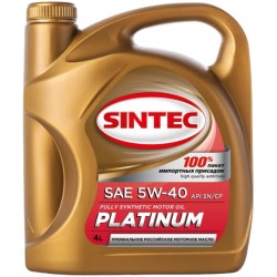 Масло Sintec Platinum 5w-40 SN/CF (4л) синт.