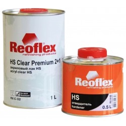 Акриловый лак Reoflex HS Clear Premium (1л) + отвердитель для акрилового лака Reoflex HS (0,5л) 