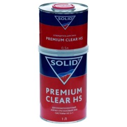 Акрил-уретановый лак Solid Premium Clear HS (1л) + отвердитель для лака Solid Premium Clear HS (0,5л)