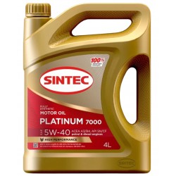 Масло Sintec Platinum 7000 5w-40 SN/CF (4л) синт.