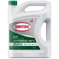 Антифриз Sintec Euro G11 (5кг) зелёный